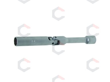 Galvutė žvakinė šarnyrinė 12 kampų, ilga | 10 mm (3/8") | 14 mm (2987) Galvutė žvakinė šarnyrinė 12 kampų, ilga | 10 mm (3/8") | 14 mm (2987)