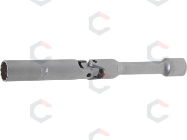 Galvutė žvakinė šarnyrinė 12 kampų, ilga | 10 mm (3/8") | 14 mm (2987) Galvutė žvakinė šarnyrinė 12 kampų, ilga | 10 mm (3/8") | 14 mm (2987)