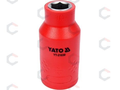 Galvutė izoliuota 10 mm, 1/2" VDE (YT-21030) Galvutė izoliuota 10 mm, 1/2" VDE (YT-21030)