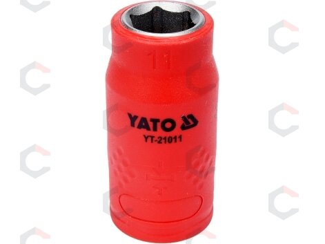 Galvutė izoliuota 11 mm, 3/8" VDE (YT-21011) Galvutė izoliuota 11 mm, 3/8" VDE (YT-21011)