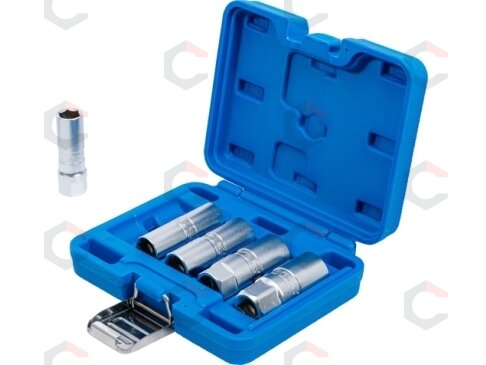 Galvučių rinkinys žvakėms | šešiakampės | 12,5 mm (1/2") | 14 - 21 mm | 5 vnt. (6641) 4 Galvučių rinkinys žvakėms | šešiakampės | 12,5 mm (1/2") | 14 - 21 mm | 5 vnt. (6641) 4