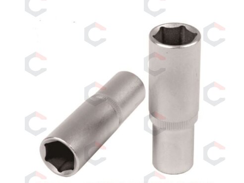 Galvutė ilga šešiakampė 1/2", 15 mm (VG-15MSKD-6P) Galvutė ilga šešiakampė 1/2", 15 mm (VG-15MSKD-6P)
