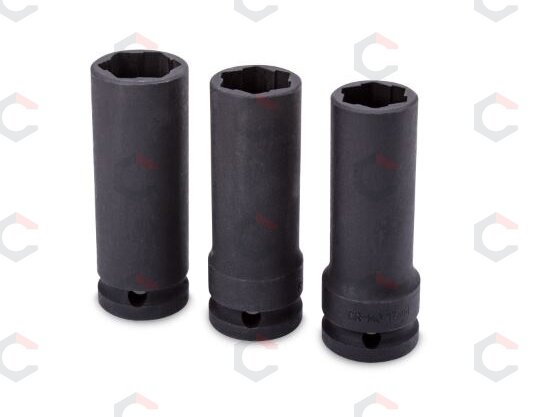 Galvučių rinkinys sugadintiems varžtams | ilgos | 17/19/21 mm | 3 vnt. (EH2400) 4 Galvučių rinkinys sugadintiems varžtams | ilgos | 17/19/21 mm | 3 vnt. (EH2400) 4