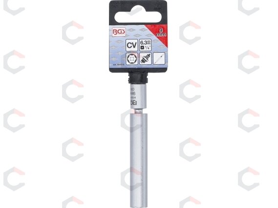 Galvutė kaitinimo ir uždegimo žvakėms | šarnyrinė | 6.3 mm (1/4") | 9 mm (80000-9) 3 Galvutė kaitinimo ir uždegimo žvakėms | šarnyrinė | 6.3 mm (1/4") | 9 mm (80000-9) 3