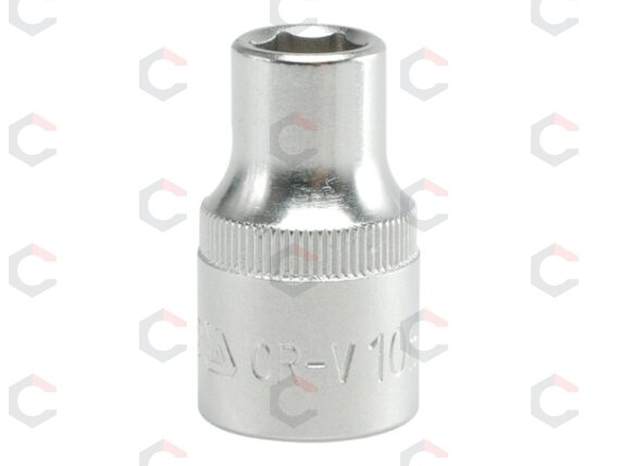 Galvutė 1/2", šešiakampė 10mm (YT-1203) Galvutė 1/2", šešiakampė 10mm (YT-1203)