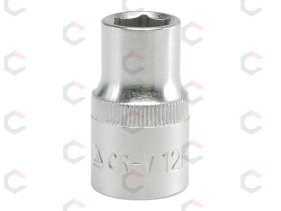 Galvutė 1/2", šešiakampė 12mm (YT-1205) Galvutė 1/2", šešiakampė 12mm (YT-1205)
