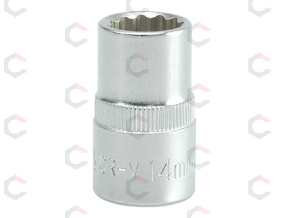 Galvutė dvylikakampė 1/2", 14mm (YT-1276) Galvutė dvylikakampė 1/2", 14mm (YT-1276)