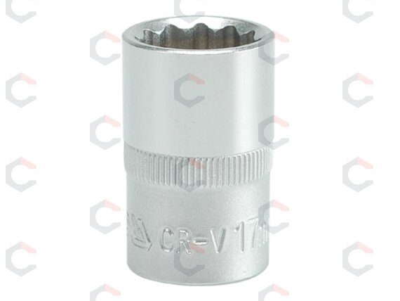 Galvutė dvylikakampė 1/2", 17mm (YT-1279) Galvutė dvylikakampė 1/2", 17mm (YT-1279)