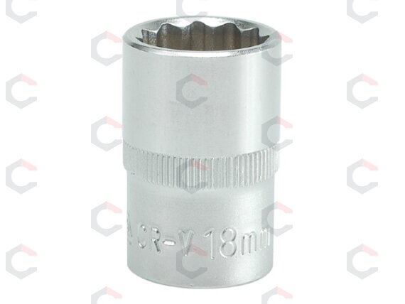 Galvutė dvylikakampė 1/2", 19mm (YT-1281)