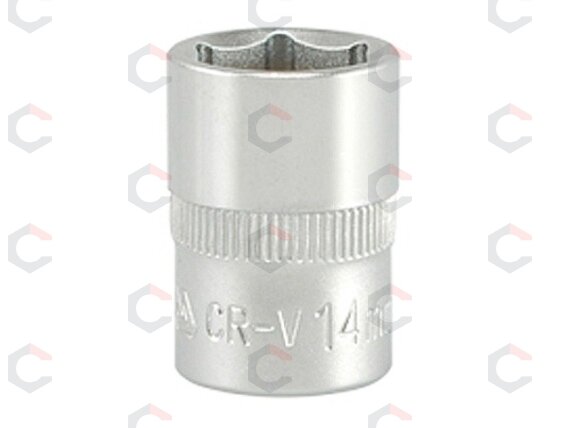 Galvutė šešiakampė | 10 mm (3/8") | 14 mm (YT-3809) Galvutė šešiakampė | 10 mm (3/8") | 14 mm (YT-3809)