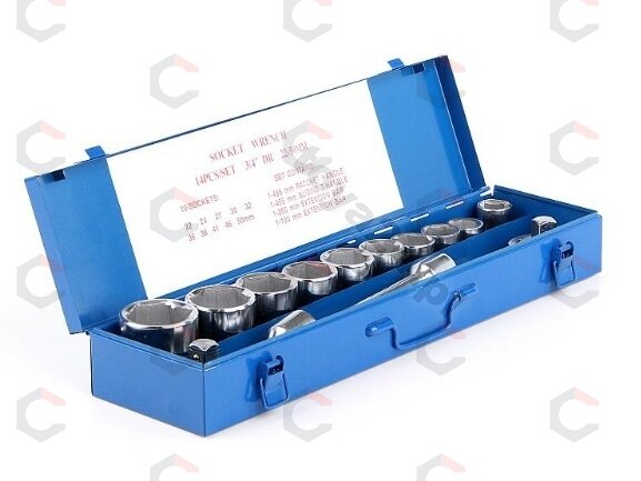 Galvučių komplektas 6 kampų | 22-50 mm | metalinė dėžė | 20 mm (3/4") | 14 vnt. (58140) Galvučių komplektas 6 kampų | 22-50 mm | metalinė dėžė | 20 mm (3/4") | 14 vnt. (58140)