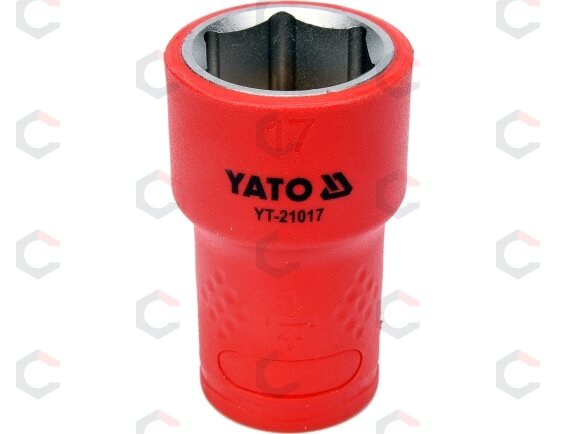 Galvutė izoliuota 17 mm, 3/8" VDE (YT-21017) Galvutė izoliuota 17 mm, 3/8" VDE (YT-21017)
