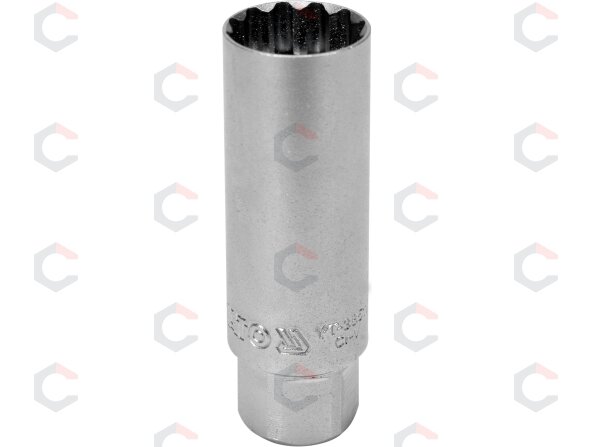 Galvutė žvakėms 12-kampė magnetinė | 10 mm (3/8") | 16 mm (YT-38511) Galvutė žvakėms 12-kampė magnetinė | 10 mm (3/8") | 16 mm (YT-38511)
