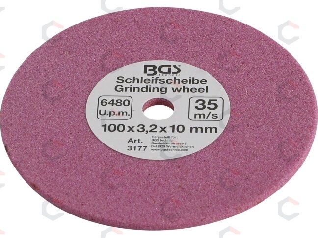 Galandinimo diskas grandinėms | BGS 3180 | 100 x 3.2 x 10 mm (3177) Galandinimo diskas grandinėms | BGS 3180 | 100 x 3.2 x 10 mm (3177)