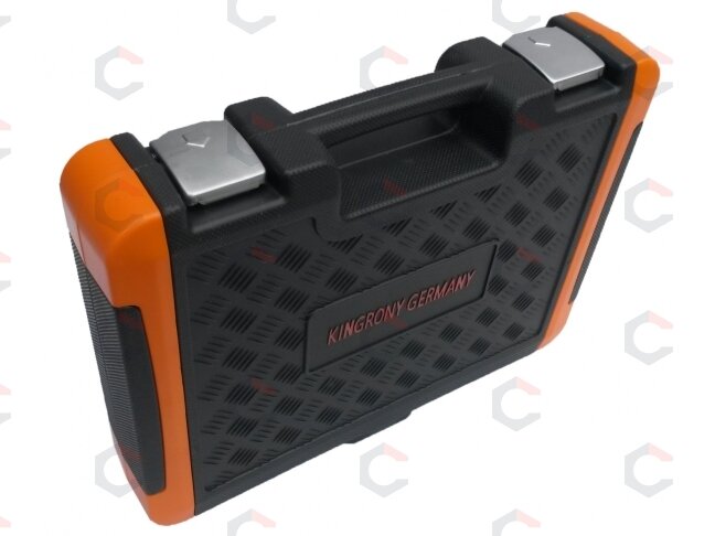 Galvučių ir raktų komplektas 108 dalių, 1/4" + 1/2" (KR121108C) 3