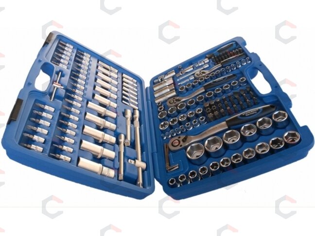 Galvučių ir raktų komplektas 1/4"+3/8"+1/2", 171 vnt "Stahlberg" (H-171X) 6 Galvučių ir raktų komplektas 1/4"+3/8"+1/2", 171 vnt "Stahlberg" (H-171X) 6