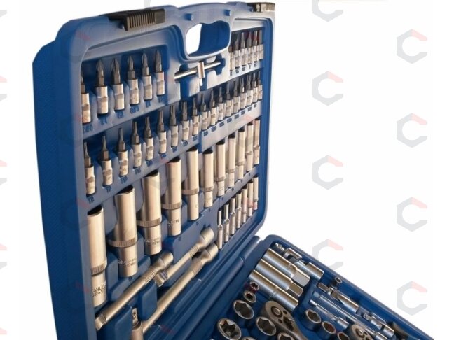 Galvučių ir raktų komplektas 1/4"+3/8"+1/2", 171 vnt "Stahlberg" (H-171X) 7 Galvučių ir raktų komplektas 1/4"+3/8"+1/2", 171 vnt "Stahlberg" (H-171X) 7