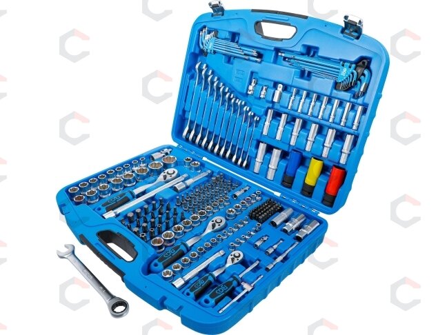 Galvučių ir raktų komplektas | terkšliniai veržliarakčiai | 6,3 mm (1/4") / 10 mm (3/8") / 12,5 mm (1/2") | 218 vnt. (8820) 5 Galvučių ir raktų komplektas | terkšliniai veržliarakčiai | 6,3 mm (1/4") / 10 mm (3/8") / 12,5 mm (1/2") | 218 vnt. (8820) 5