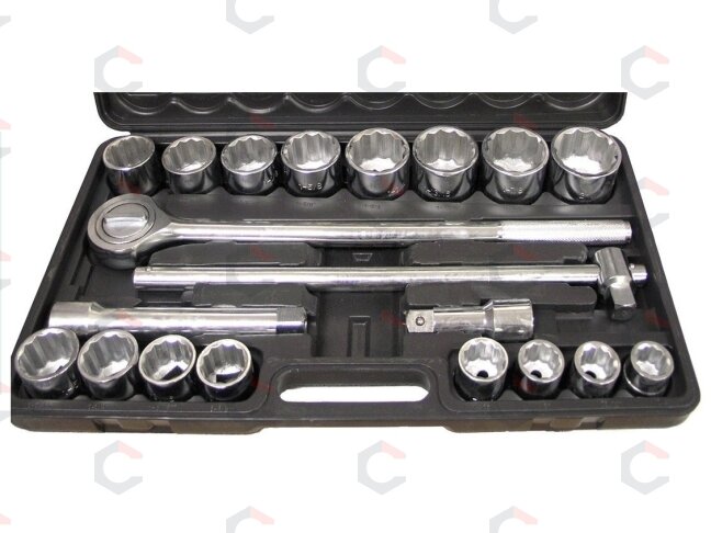Profesionalus 12-kampių galvučių rinkinys | 20 mm (3/4") | 21 vnt. (ES-4228) Profesionalus 12-kampių galvučių rinkinys | 20 mm (3/4") | 21 vnt. (ES-4228)