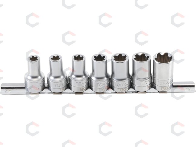 Galvučių komplektas T-Star Plus (Torx Plus) | 10 mm (3/8") | 10EP - 20EP | 7 vnt. (9587) Galvučių komplektas T-Star Plus (Torx Plus) | 10 mm (3/8") | 10EP - 20EP | 7 vnt. (9587)