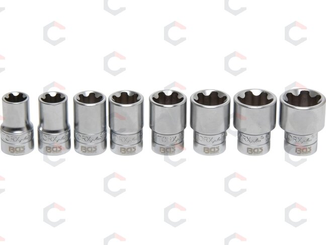 Galvučių komplektas T-Star Plus (Torx Plus) | 12.5 mm (1/2") | 18EP - 32EP | 8 vnt. (8806) Galvučių komplektas T-Star Plus (Torx Plus) | 12.5 mm (1/2") | 18EP - 32EP | 8 vnt. (8806)