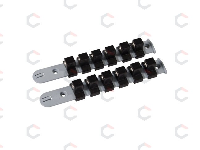 Galvučių laikikliai 2 vnt. (6x2) 12 auselių 1/2" (SH02) Galvučių laikikliai 2 vnt. (6x2) 12 auselių 1/2" (SH02)