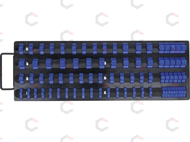 Galvučių laikiklis | su 80 klipų | 6,3 mm (1/4 ") | 10 mm (3/8") | 12,5 mm (1/2") (6871) 1 Galvučių laikiklis | su 80 klipų | 6,3 mm (1/4 ") | 10 mm (3/8") | 12,5 mm (1/2") (6871) 1