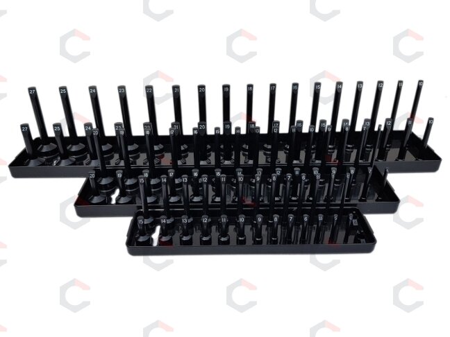 Galvučių laikiklių rinkinys 1/4" / 3/8" / 1/2" | 3 vnt. (SK22211) 1 Galvučių laikiklių rinkinys 1/4" / 3/8" / 1/2" | 3 vnt. (SK22211) 1