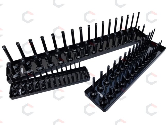 Galvučių laikiklių rinkinys 1/4" / 3/8" / 1/2" | 3 vnt. (SK22211) 2 Galvučių laikiklių rinkinys 1/4" / 3/8" / 1/2" | 3 vnt. (SK22211) 2