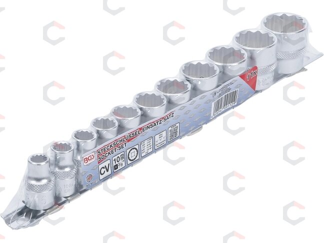 Galvučių rinkinys, 12 kampų | 10 mm (3/8") | Coliniai dydžiai | 11 vnt. (9112) 3 Galvučių rinkinys, 12 kampų | 10 mm (3/8") | Coliniai dydžiai | 11 vnt. (9112) 3