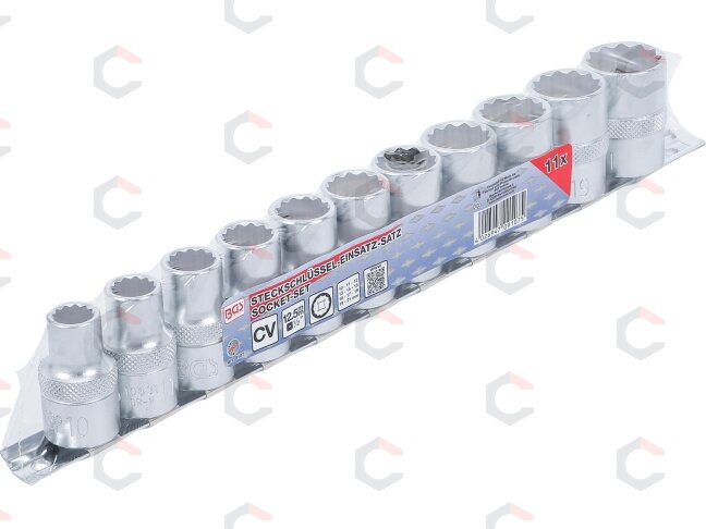 Galvučių rinkinys 12 kampų | 12,5 mm (1/2") | 10 - 21 mm | 11 vnt. (9107) 3