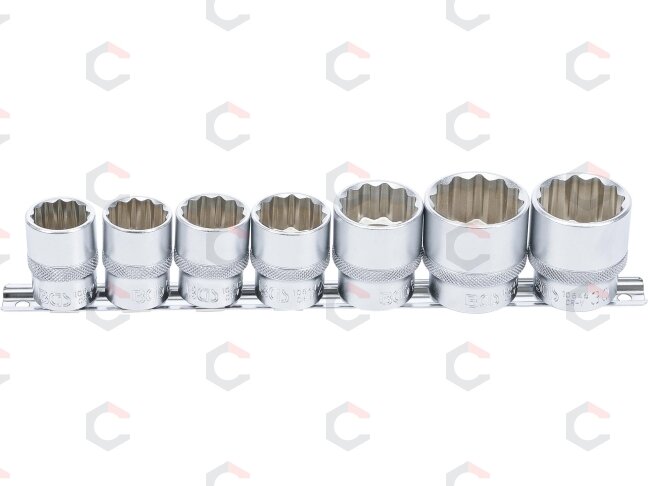 Galvučių rinkinys | 12-kampės | 12,5 mm (1/2") | 20–32 mm | 7 vnt. (9109) 1 Galvučių rinkinys | 12-kampės | 12,5 mm (1/2") | 20–32 mm | 7 vnt. (9109) 1