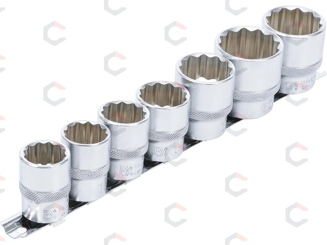 Galvučių rinkinys | 12-kampės | 12,5 mm (1/2") | 20–32 mm | 7 vnt. (9109) Galvučių rinkinys | 12-kampės | 12,5 mm (1/2") | 20–32 mm | 7 vnt. (9109)