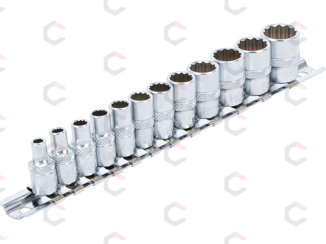 Galvučių rinkinys, 12-kampų | 6.3 mm (1/4") | coliniai dydžiai | 11 vnt. (2755) Galvučių rinkinys, 12-kampų | 6.3 mm (1/4") | coliniai dydžiai | 11 vnt. (2755)