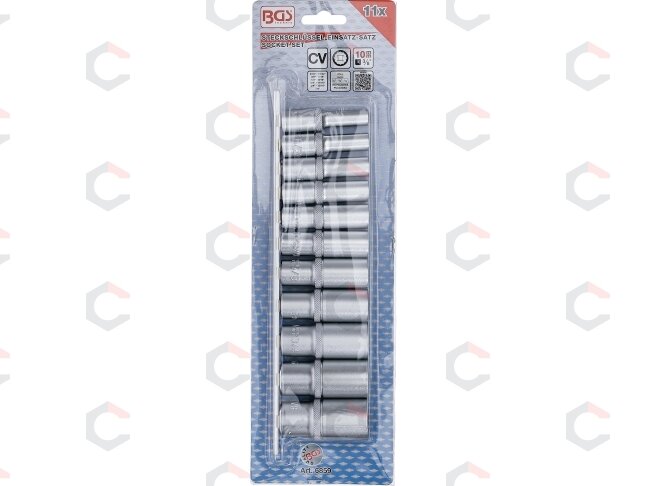 Galvučių rinkinys, 12-kampų, ilgos | 10 mm (3/8") | Coliniai dydžiai | 11 vnt. (6859) 3 Galvučių rinkinys, 12-kampų, ilgos | 10 mm (3/8") | Coliniai dydžiai | 11 vnt. (6859) 3