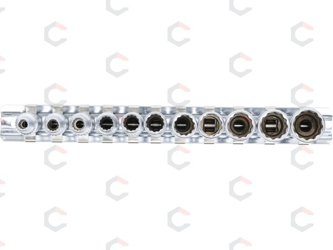 Galvučių rinkinys, 12 kampų, ilgos | 6.3 mm (1/4") | 11 vnt. (5251) 2