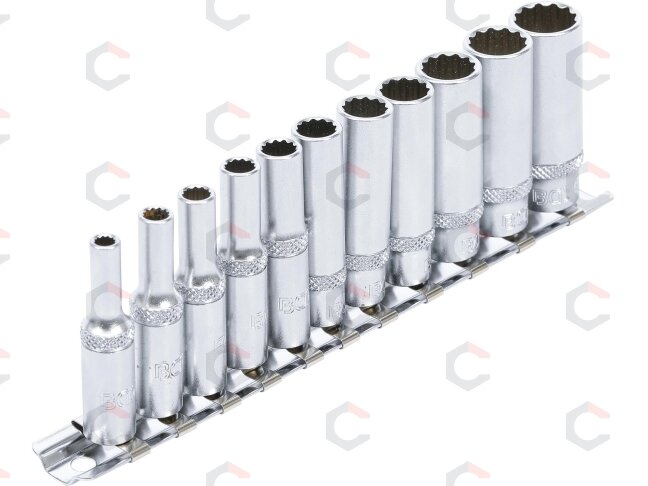 Galvučių rinkinys, 12 kampų, ilgos | 6.3 mm (1/4") | 11 vnt. (5251)