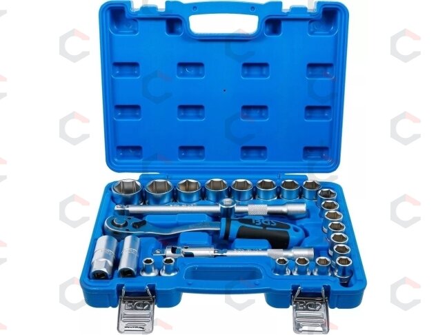 Galvučių rinkinys | 12,5 mm (1/2") | Coliniai dydižiai | 27 vnt. (2216) 1 Galvučių rinkinys | 12,5 mm (1/2") | Coliniai dydižiai | 27 vnt. (2216) 1