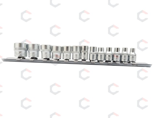 Galvučių rinkinys, 6-kampės | 6.3 mm (1/4") | 4 - 14 mm | 13 vnt. (KR144014) 2