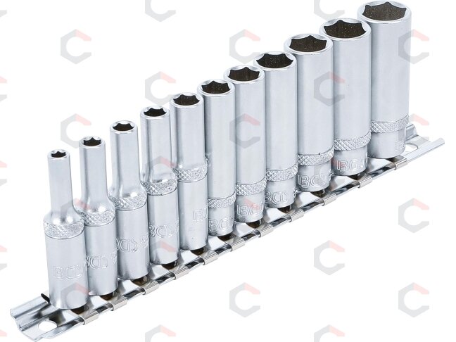 Galvučių rinkinys, 6-kampės, ilgos | 6.3 mm (1/4") | 4 - 13 mm | 13 vnt. (2221) Galvučių rinkinys, 6-kampės, ilgos | 6.3 mm (1/4") | 4 - 13 mm | 13 vnt. (2221)