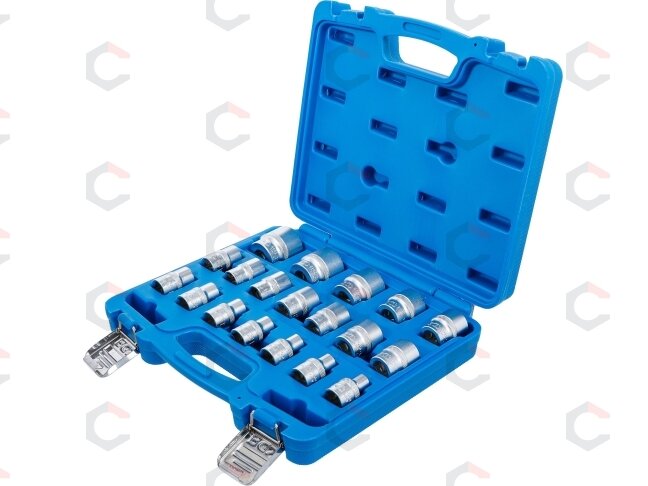 Galvučių rinkinys | šešiakampės | 12,5 mm (1/2") | 8–32 mm | 19 vnt. (9131) 1 Galvučių rinkinys | šešiakampės | 12,5 mm (1/2") | 8–32 mm | 19 vnt. (9131) 1