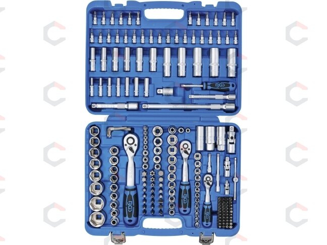 Galvučių rinkinys | 6.3 mm (1/4") / 10 mm (3/8") / 12,5 mm (1/2") | Coliniai dydžiai | 192 vnt. (2245) 6