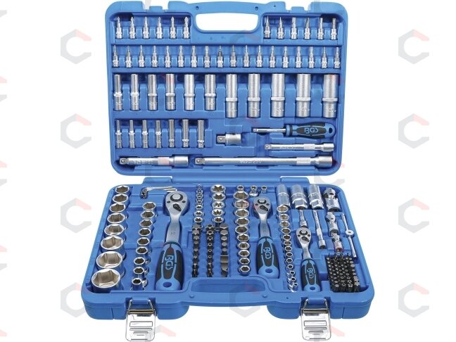 Galvučių rinkinys | 6.3 mm (1/4") / 10 mm (3/8") / 12,5 mm (1/2") | Coliniai dydžiai | 192 vnt. (2245)