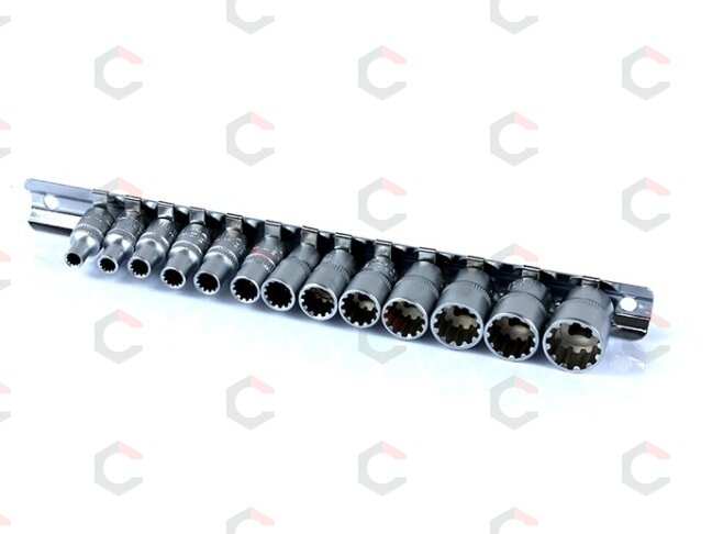 Galvučių rinkinys | Daugiafunkcinės | 6.3 mm (1/4") | 4-14 mm | 13 vnt. (KR144013) 3 Galvučių rinkinys | Daugiafunkcinės | 6.3 mm (1/4") | 4-14 mm | 13 vnt. (KR144013) 3
