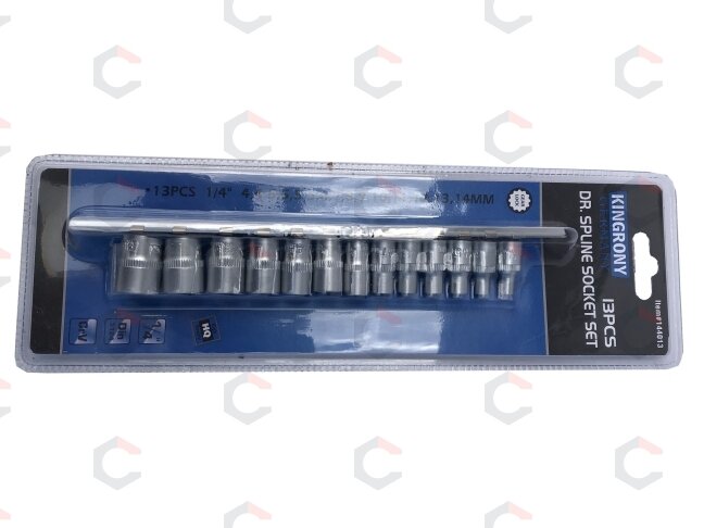 Galvučių rinkinys | Daugiafunkcinės | 6.3 mm (1/4") | 4-14 mm | 13 vnt. (KR144013) 5 Galvučių rinkinys | Daugiafunkcinės | 6.3 mm (1/4") | 4-14 mm | 13 vnt. (KR144013) 5