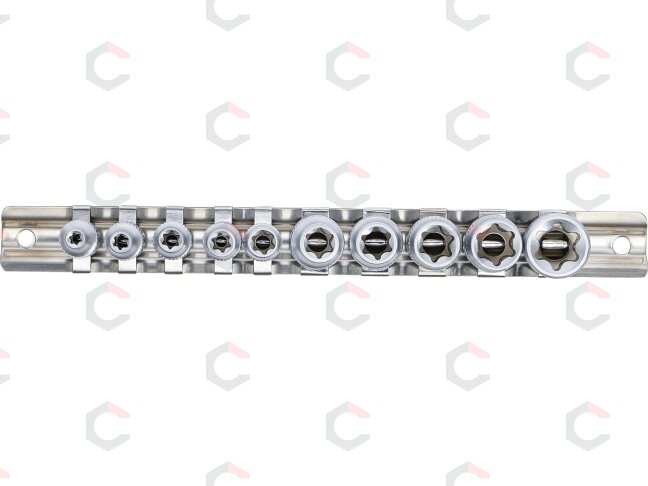 Galvučių rinkinys E-Tipas | 6,3 mm (1/4") / 10 mm (3/8") | E4 - E16 | 10 vnt. (9548) 2 Galvučių rinkinys E-Tipas | 6,3 mm (1/4") / 10 mm (3/8") | E4 - E16 | 10 vnt. (9548) 2