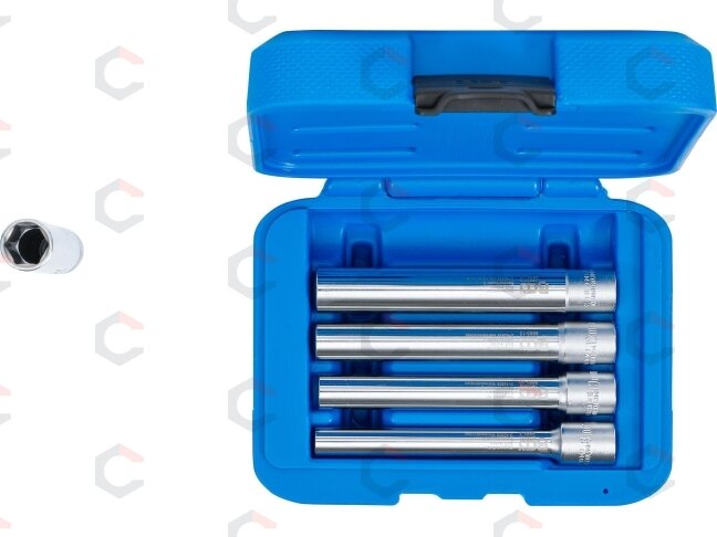 Galvučių rinkinys | Labai ilgos | 10 mm (3/8") | SW 8 - 14 mm | 5 vnt. (9863) 3 Galvučių rinkinys | Labai ilgos | 10 mm (3/8") | SW 8 - 14 mm | 5 vnt. (9863) 3