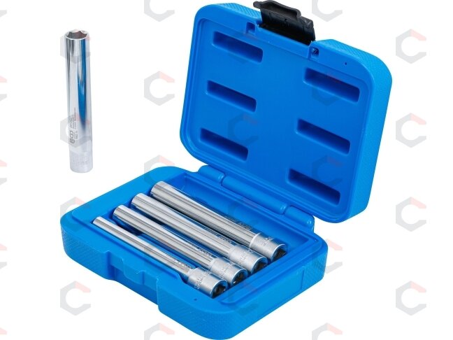 Galvučių rinkinys | Labai ilgos | 10 mm (3/8") | SW 8 - 14 mm | 5 vnt. (9863) Galvučių rinkinys | Labai ilgos | 10 mm (3/8") | SW 8 - 14 mm | 5 vnt. (9863)