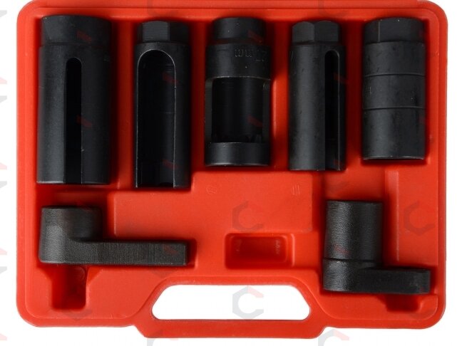 Galvučių rinkinys lambda zondams | 1/2" ir 3/8" | 7 vnt. (1140V) 6 Galvučių rinkinys lambda zondams | 1/2" ir 3/8" | 7 vnt. (1140V) 6