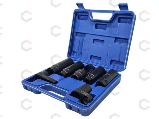 Galvučių rinkinys lambda zondams | 1/2" ir 3/8" | 7 vnt. (1140V) 1 Galvučių rinkinys lambda zondams | 1/2" ir 3/8" | 7 vnt. (1140V) 1